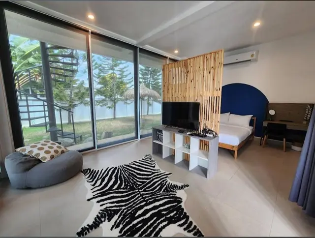 Arom D Pool Villa - Living Area