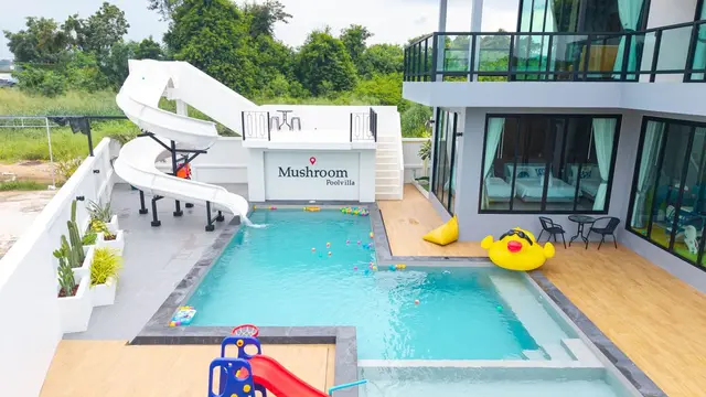 Mushroom - Pool Area View