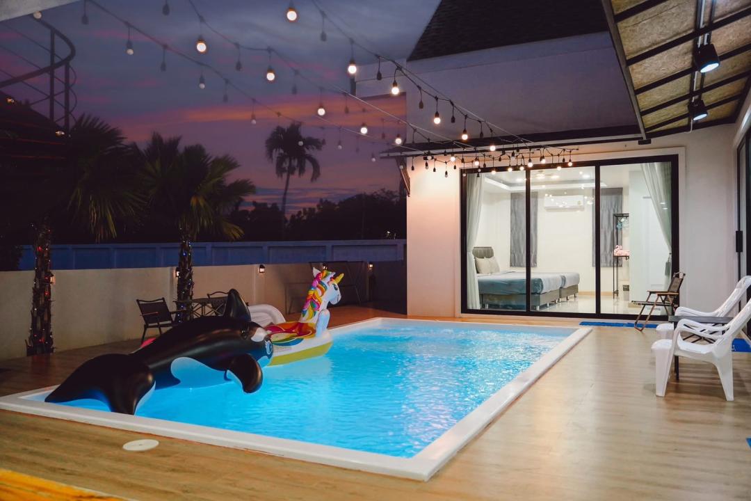 Level Up - Pool Area View