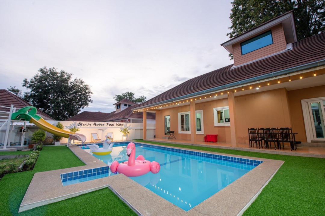 Brown - Pool Area View