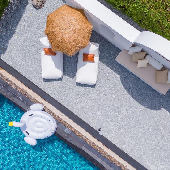 Chloe House - Pool Area View