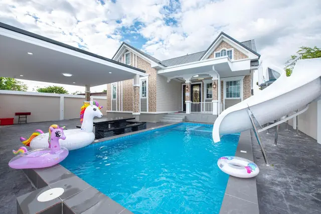 PP Pool Villa มาบประชัน - Pool Area View